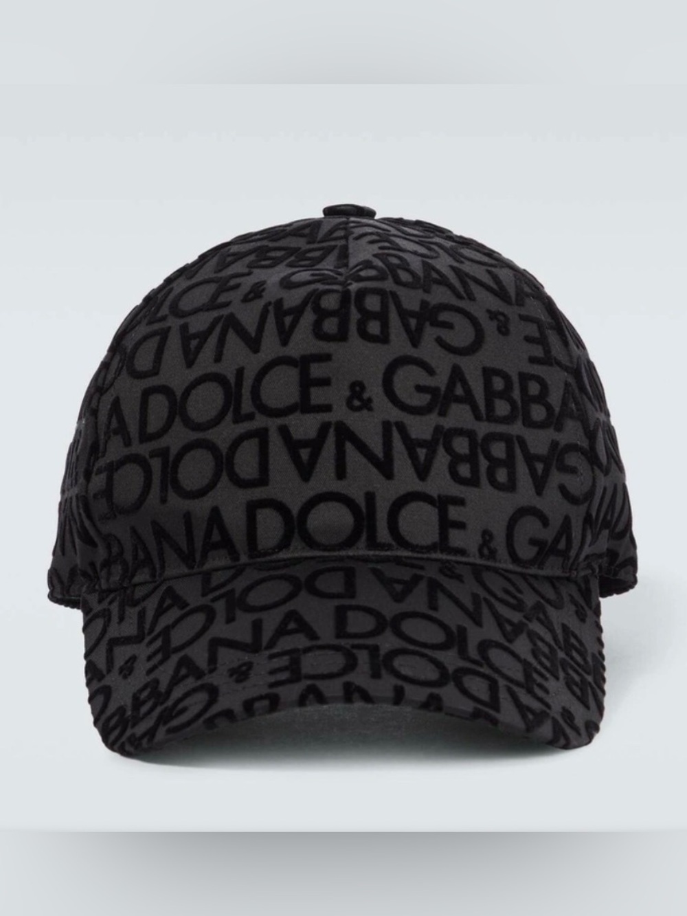 Dolce & Gabbana Adjustable Black Logo Baseball Cap (Authentic)